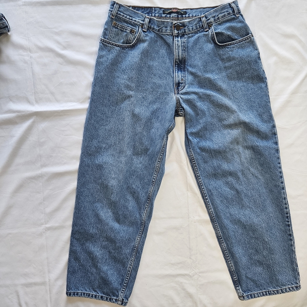 Vintage American Outpost Mens 38x30 Relaxed Fit Jeans Medium Wash